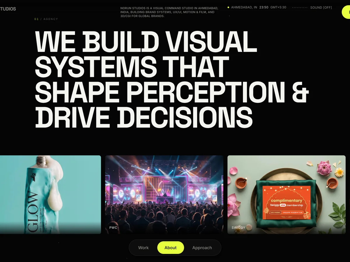 This site, live, UX / UI