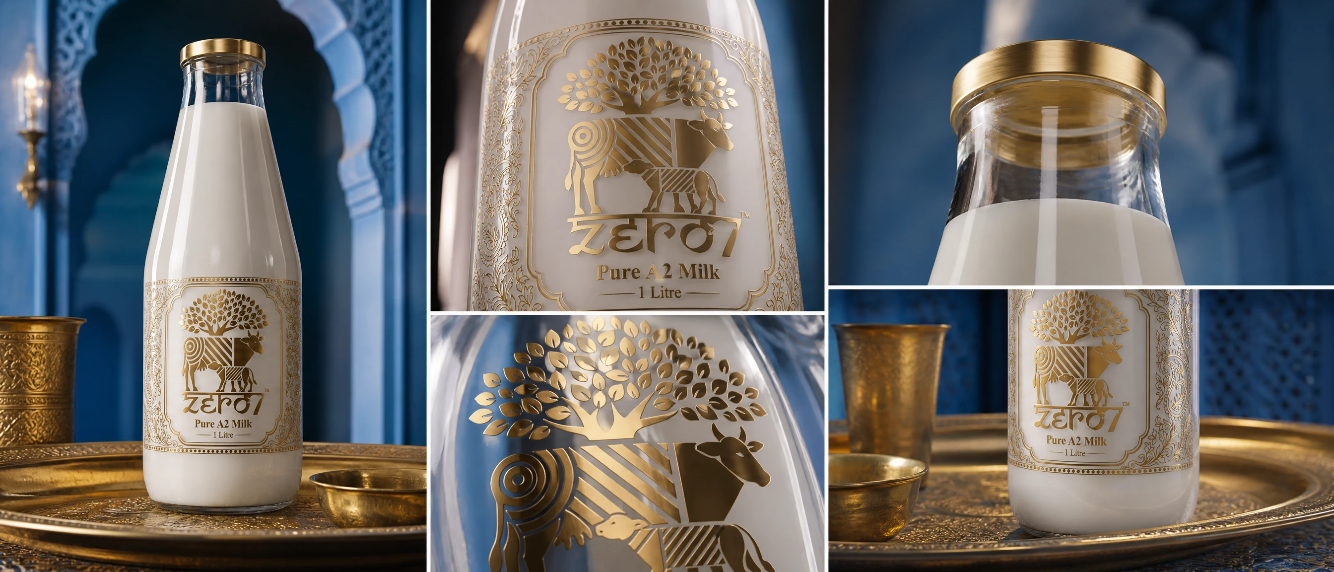 Label macro, gold cap and tray scene, the detail sheet